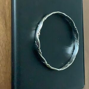 Sterling Silver Vintage Twisted Bangle Bracelet
